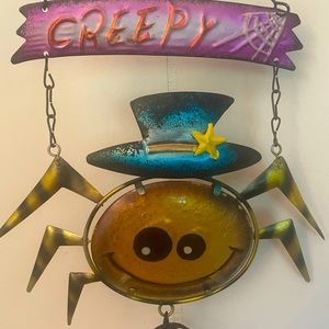 “Creepy” spider wind chimes